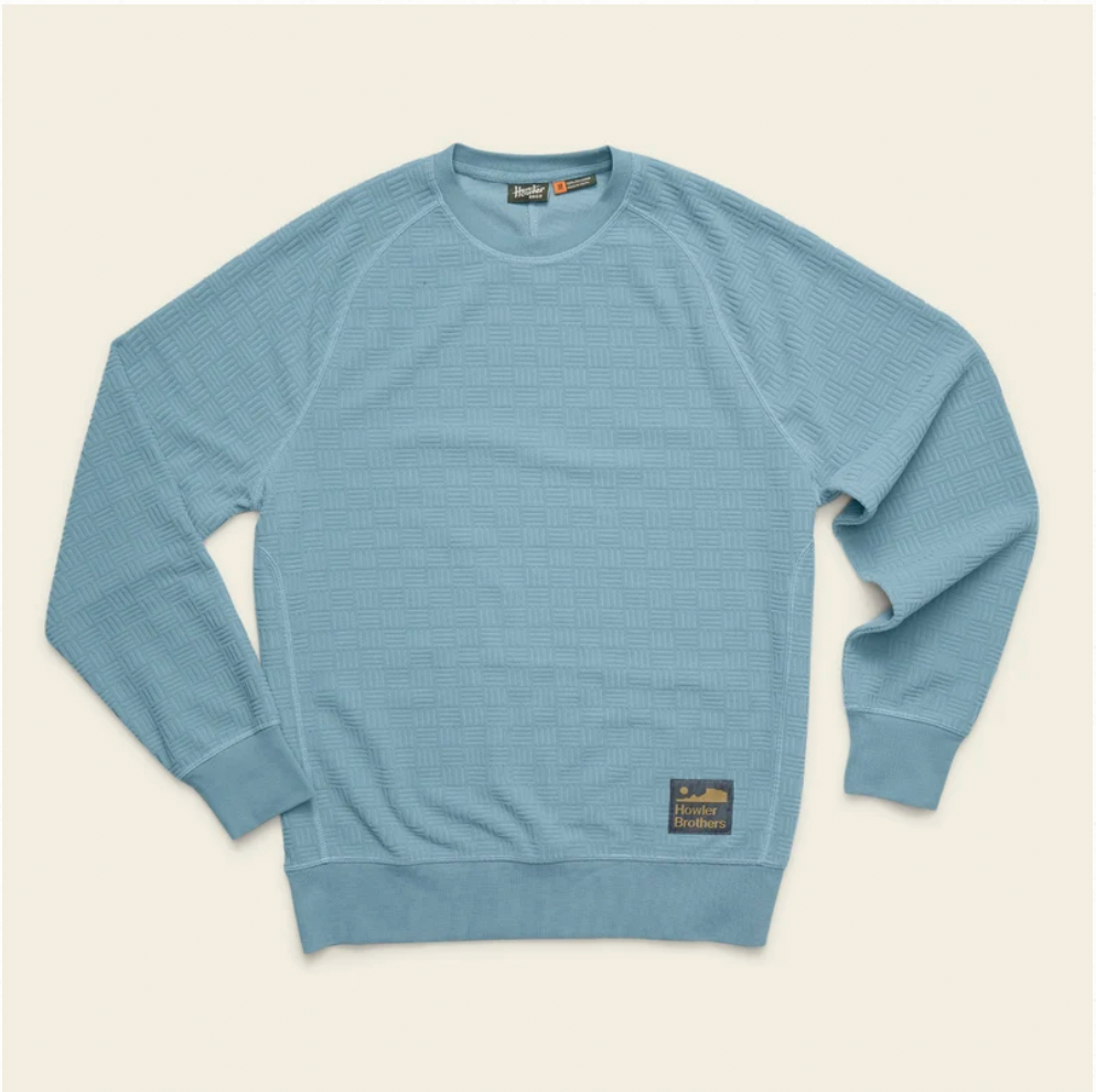 Howler Bros M Eleos Fleece Crewneck IRON BLUE
