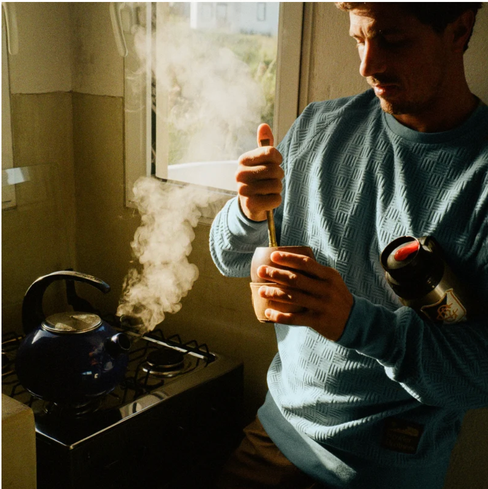 Howler Bros M Eleos Fleece Crewneck IRON BLUE