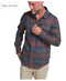 Howler Bros M LS Harker's Flannel KEMPTON DARK SLATE