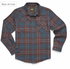 Howler Bros M LS Harker's Flannel KEMPTON DARK SLATE
