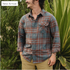 Howler Bros M LS Harker's Flannel KEMPTON DARK SLATE