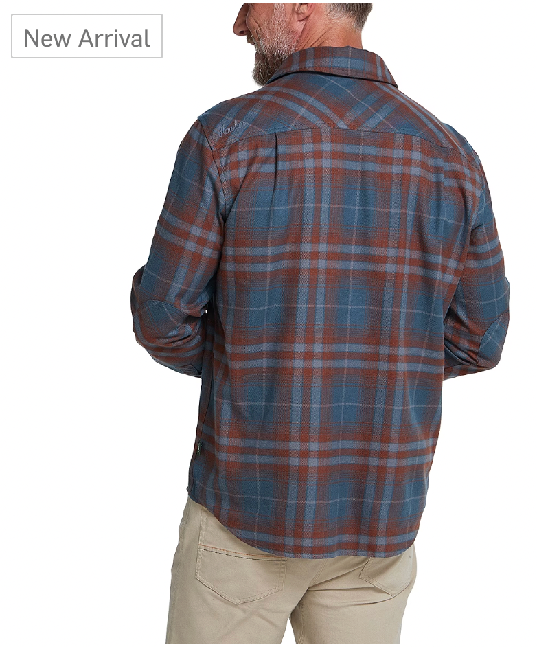 Howler Bros M LS Harker's Flannel KEMPTON DARK SLATE