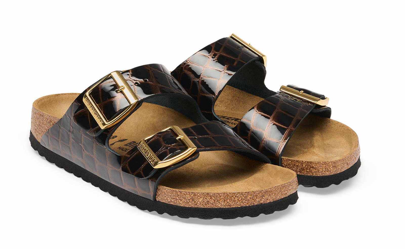 Birkenstock W Arizona BS EMBOSSED LEATHER BLACK