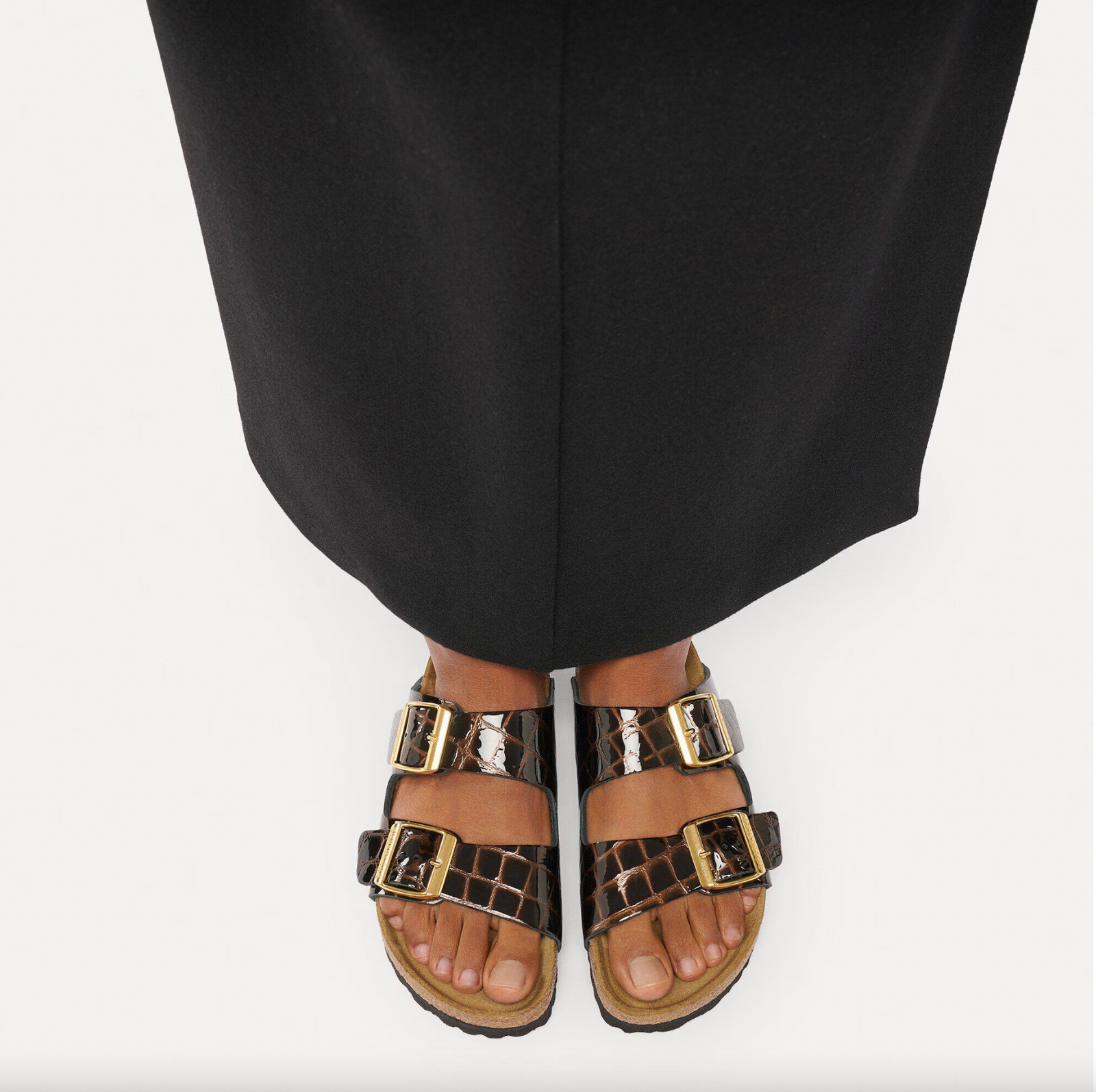Birkenstock W Arizona BS EMBOSSED LEATHER BLACK