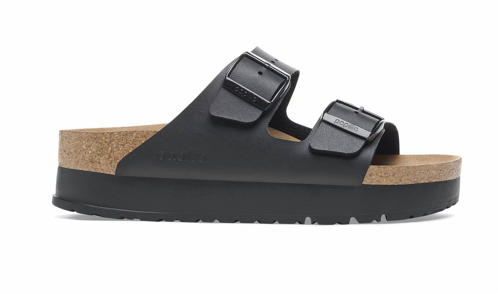 Birkenstock Papillio W Arizona Birko Flor Flex Platform BLACK