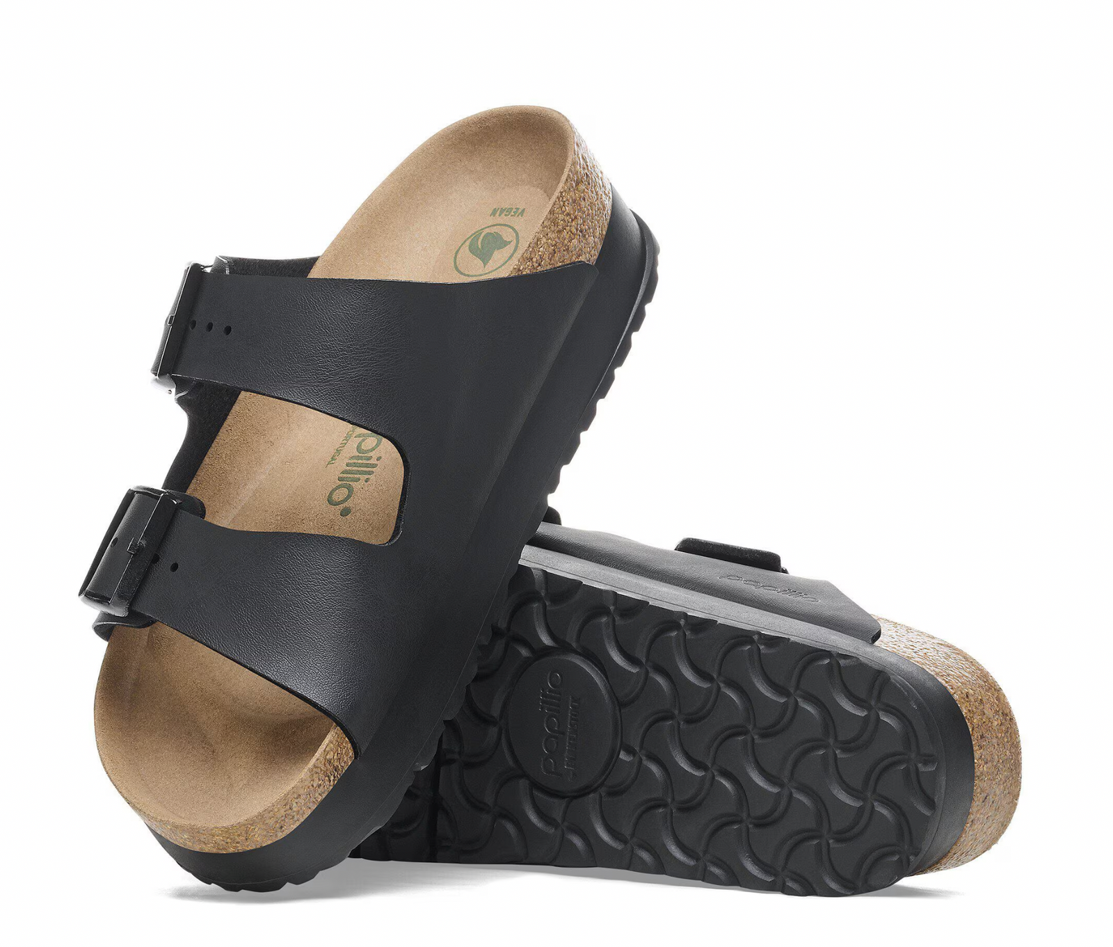 Birkenstock Papillio W Arizona Birko Flor Flex Platform BLACK