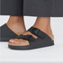 Birkenstock Papillio W Arizona Birko Flor Flex Platform BLACK
