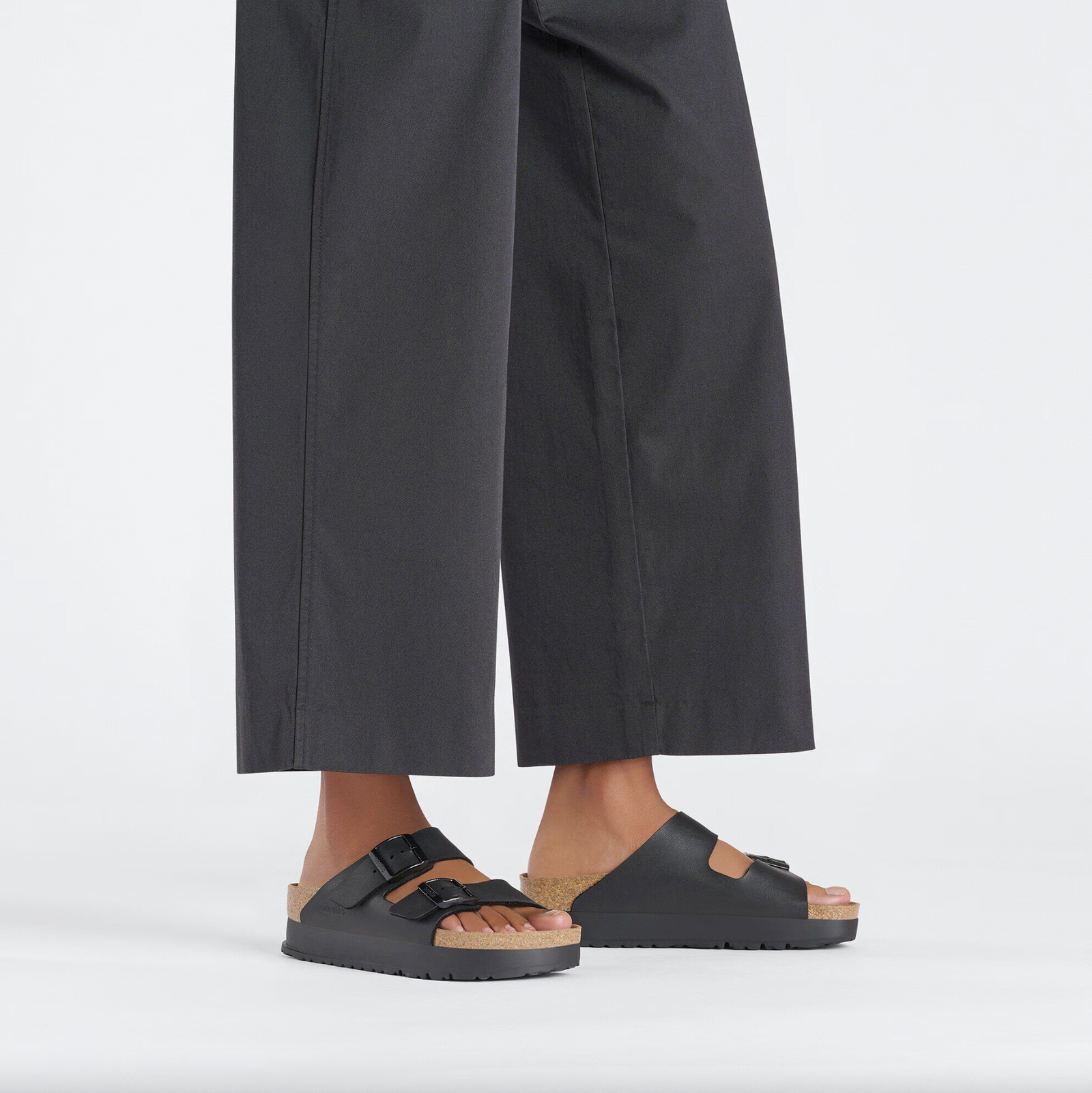 Birkenstock Papillio W Arizona Birko Flor Flex Platform BLACK