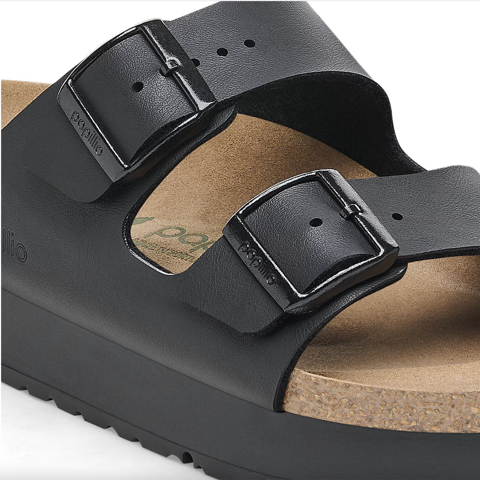 Birkenstock Papillio W Arizona Birko Flor Flex Platform BLACK