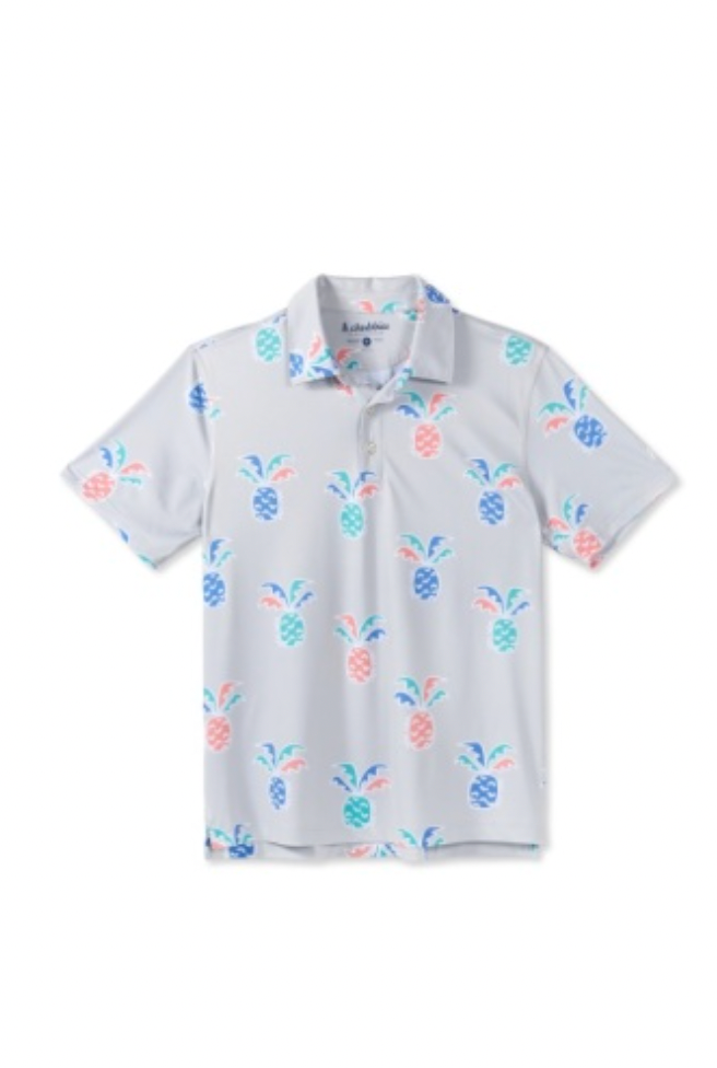 Chubbies M SS Performance Polo THE PRICKLE DOWN ECONOMICS