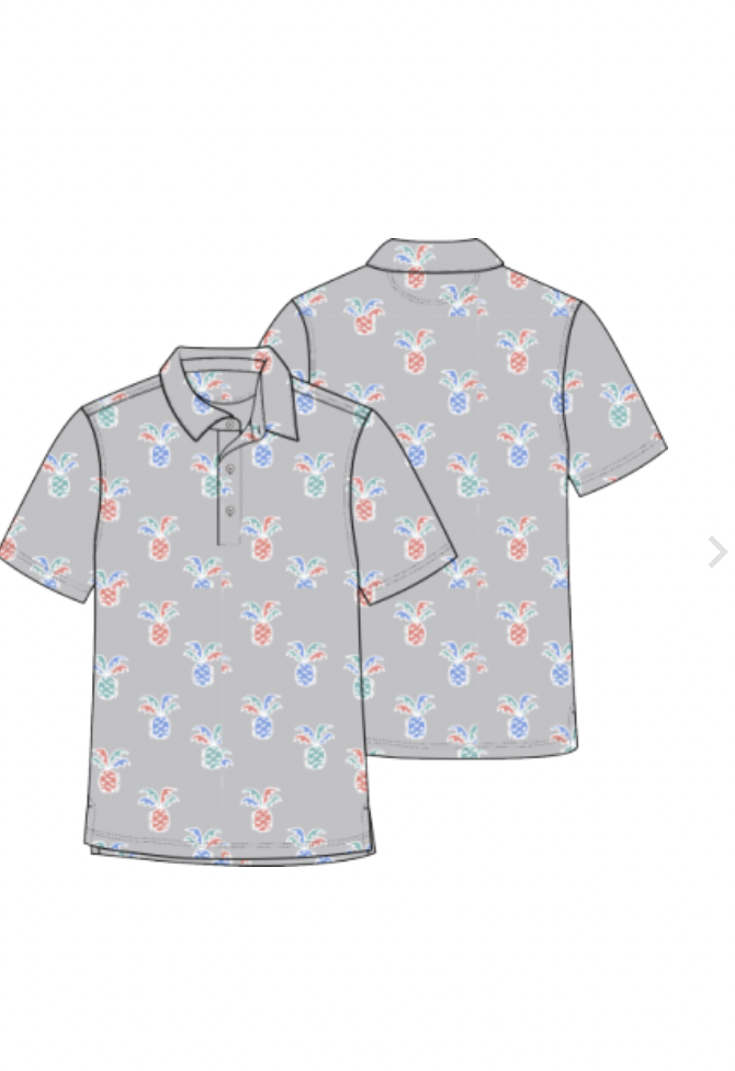 Chubbies M SS Performance Polo THE PRICKLE DOWN ECONOMICS