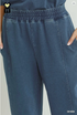 Umgee Knit Washed Barrel Pants DENIM