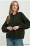Umgee W Contrast Trim Cardigan DARK OLIVE