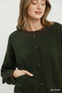 Umgee W Contrast Trim Cardigan DARK OLIVE