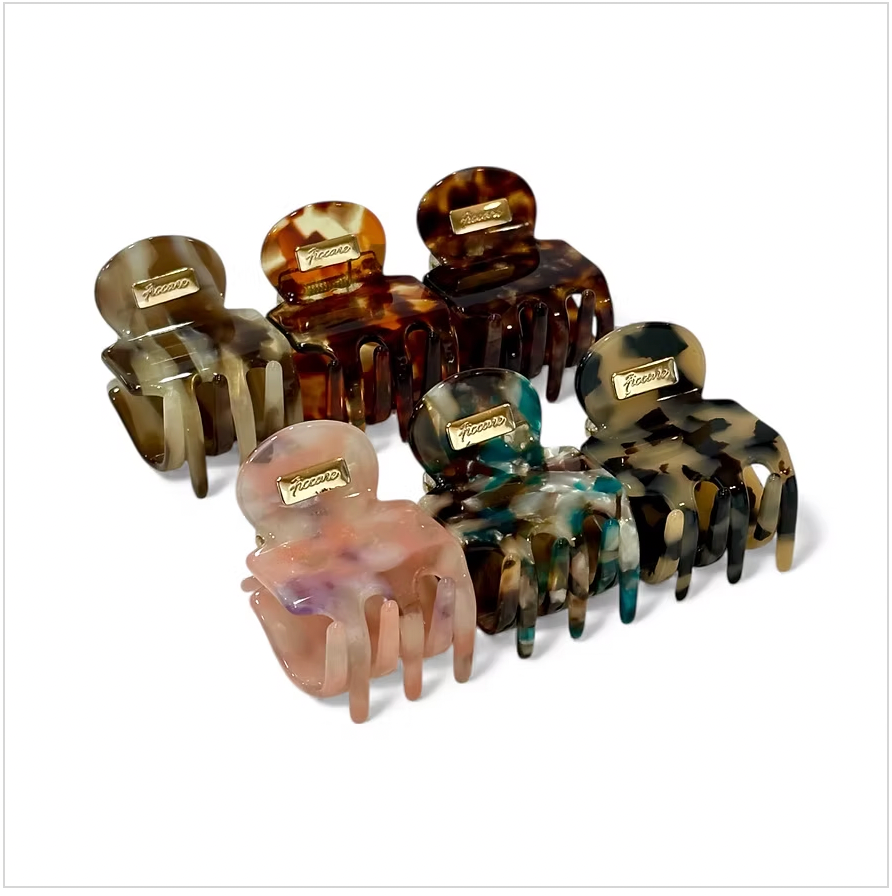 Ficcare Rita Jaw Clip GOLDEN MARBLE