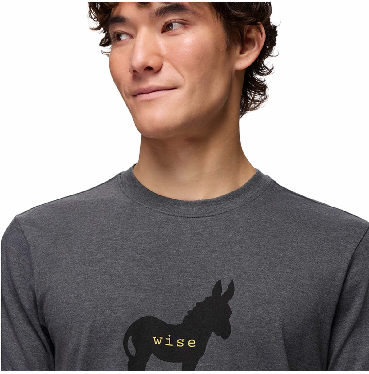 prAna M SS Wise Ass Journeyman Tee SHADOW HEATHER