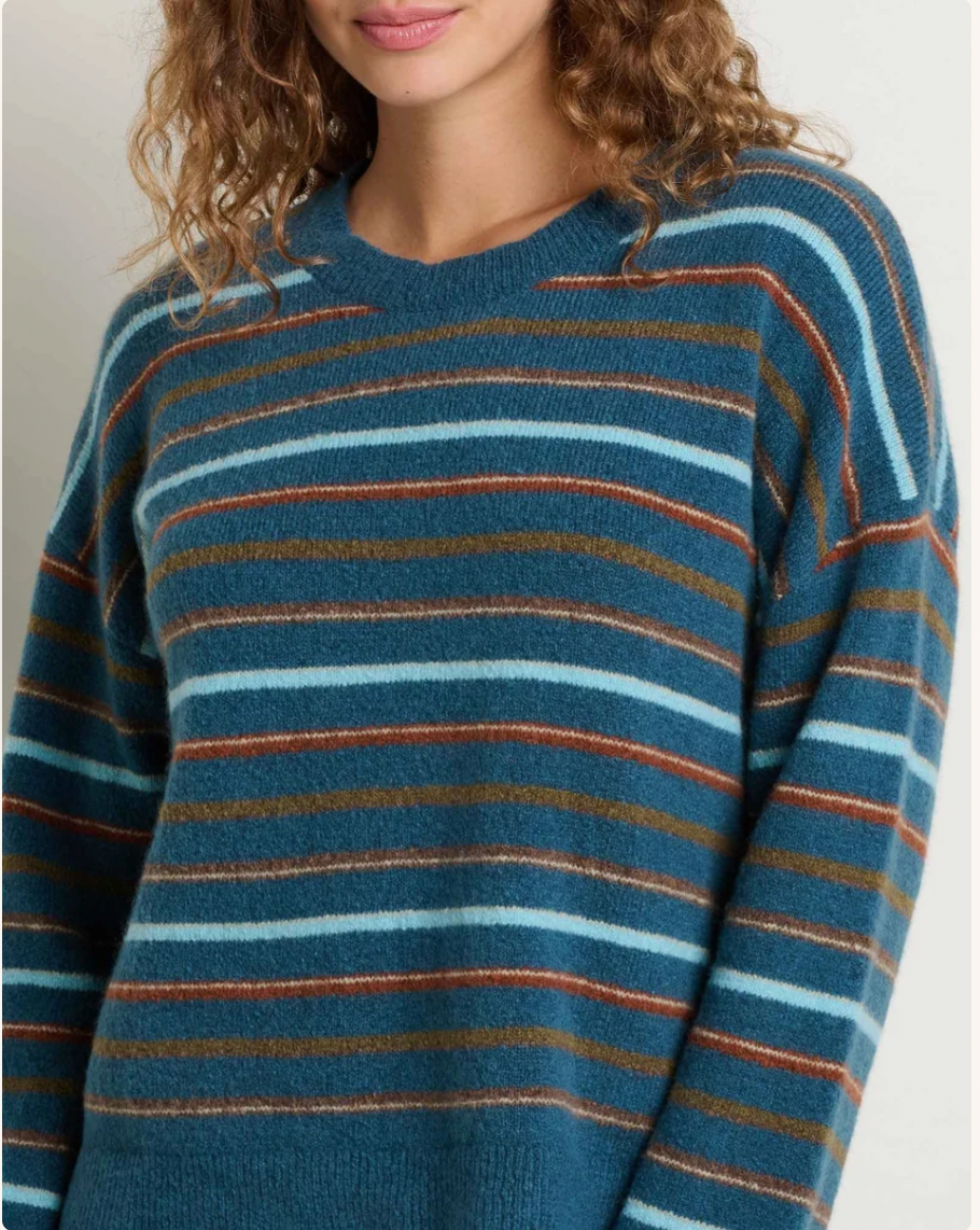 Toad & Co W Wasatch Crew Sweater TWILIGHT PATTERN