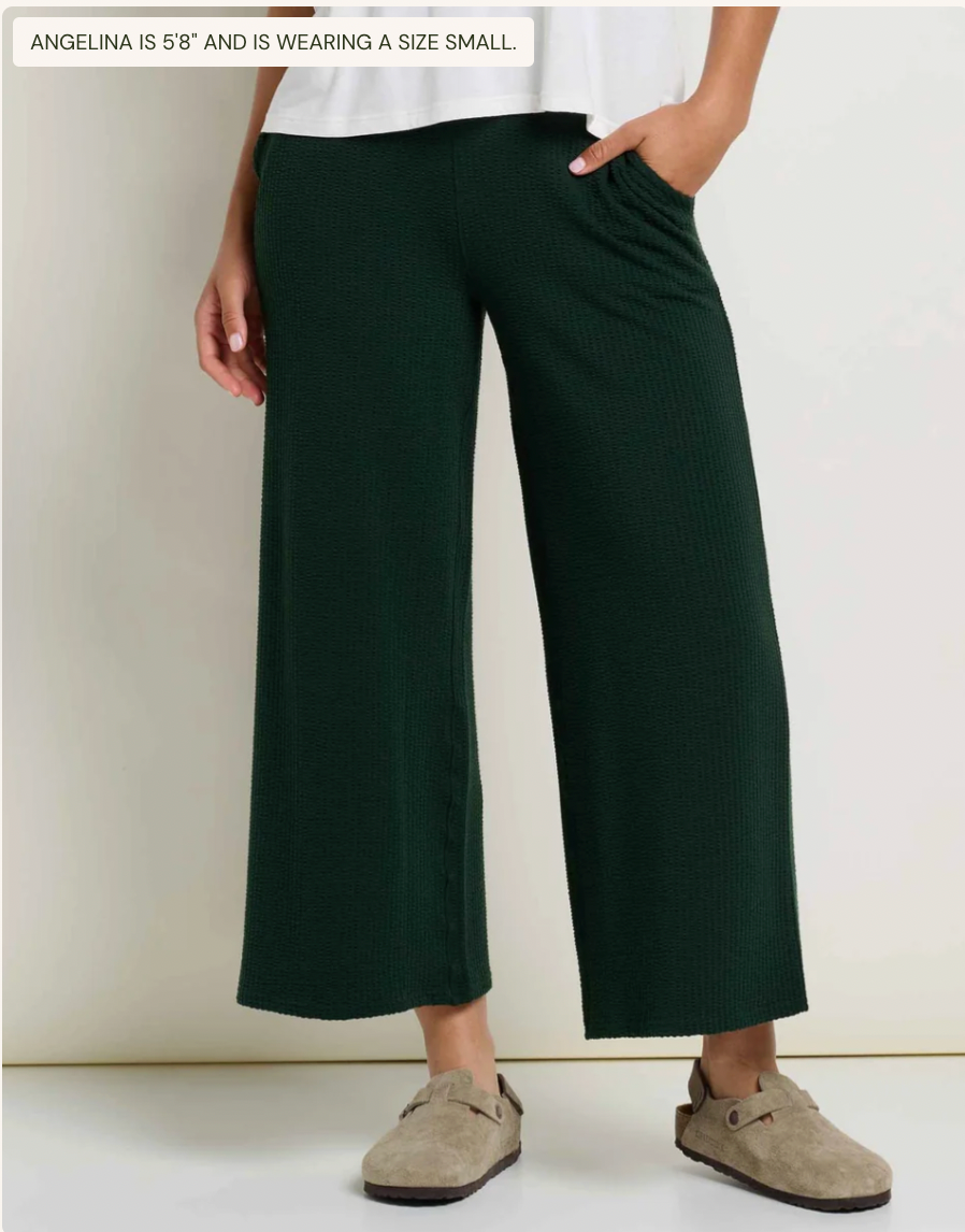 Toad & Co W Chaka Wide Leg Pant SERRANO TEXTURE