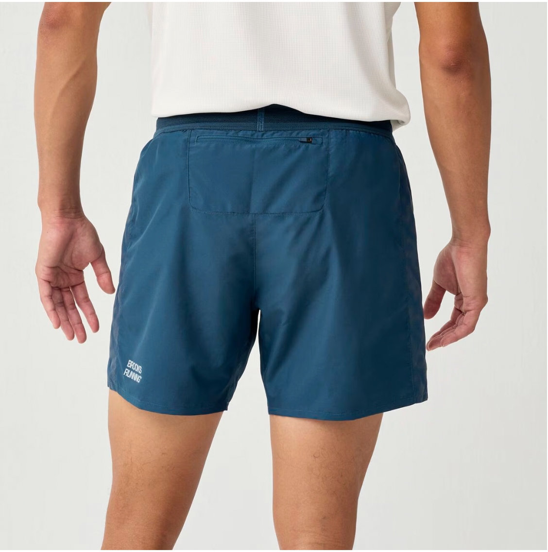 Brooks M Dash Reflective Short REFLECTIVE WORDMARK INDIGO