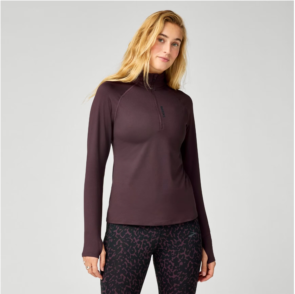 Brooks W Dash 1/2 Zip 3.0 COCOA