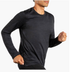 Brooks M Luxe LS HEATHER DEEP BLACK
