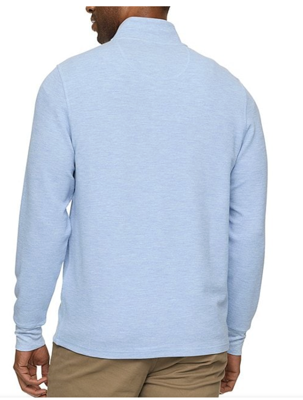 Flag & Anthem M Summit Waffle 1/4 Zip LIGHT BLUE