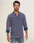 Flag & Anthem M LS Marbury Western Shirt INDIGO / RED