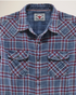 Flag & Anthem M LS Marbury Western Shirt INDIGO / RED