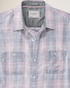 Flag & Anthem M LS Ladonia Vintage Shirt NAVY / MAUVE / WHITE