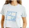 Rhythm W Bayside Crop Crew Tee BLUE