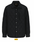 North River M Quilted Diamond Cut Snap Front Jacket BLACK