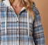North River W Timberline Flannel Hoodie w/Sherpa WINDWARD