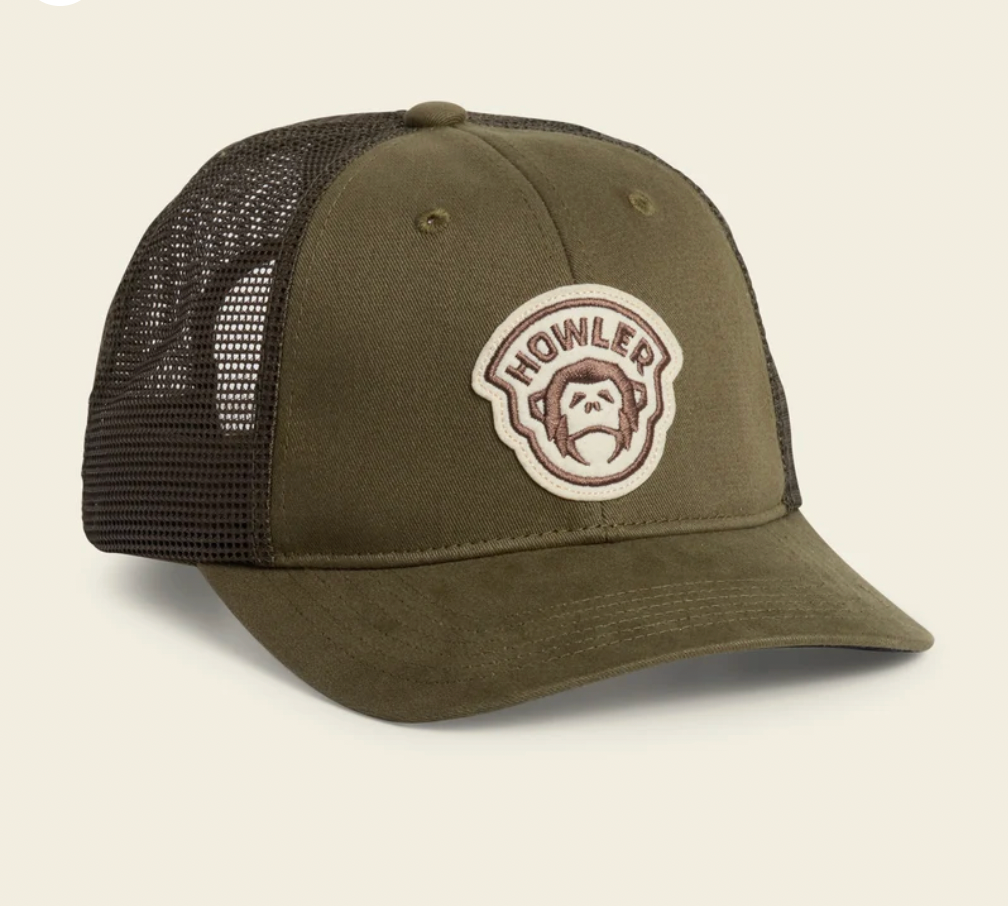 Howler Bros Standard Hat EL MONO BADGE: RIFLE GREEN