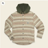 Howler Bros M Salvo Hooded Flannel PATHWAY STRIPE: DAWN