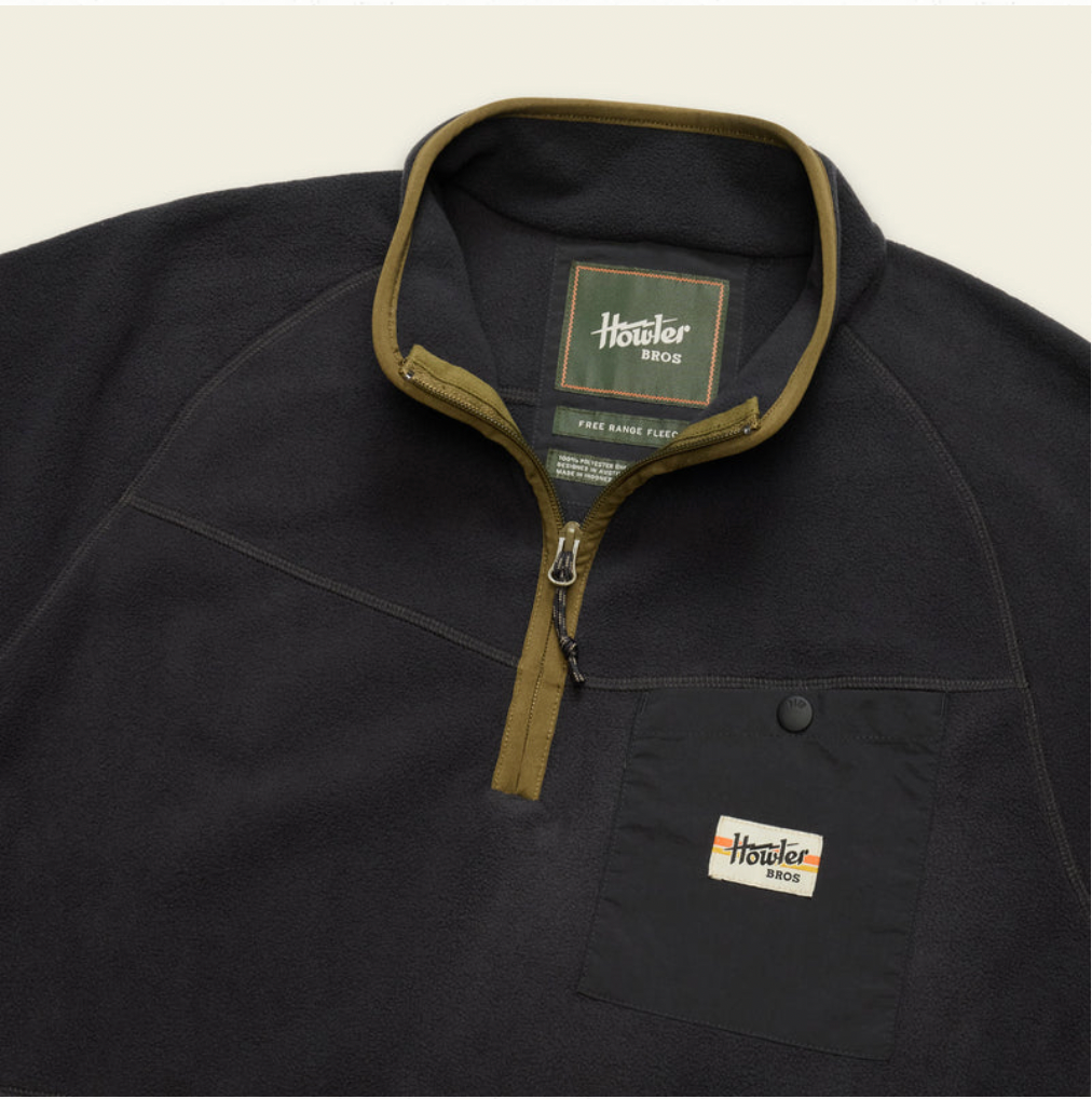 Howler Bros M Free Range Fleece Pullover CARBONITE