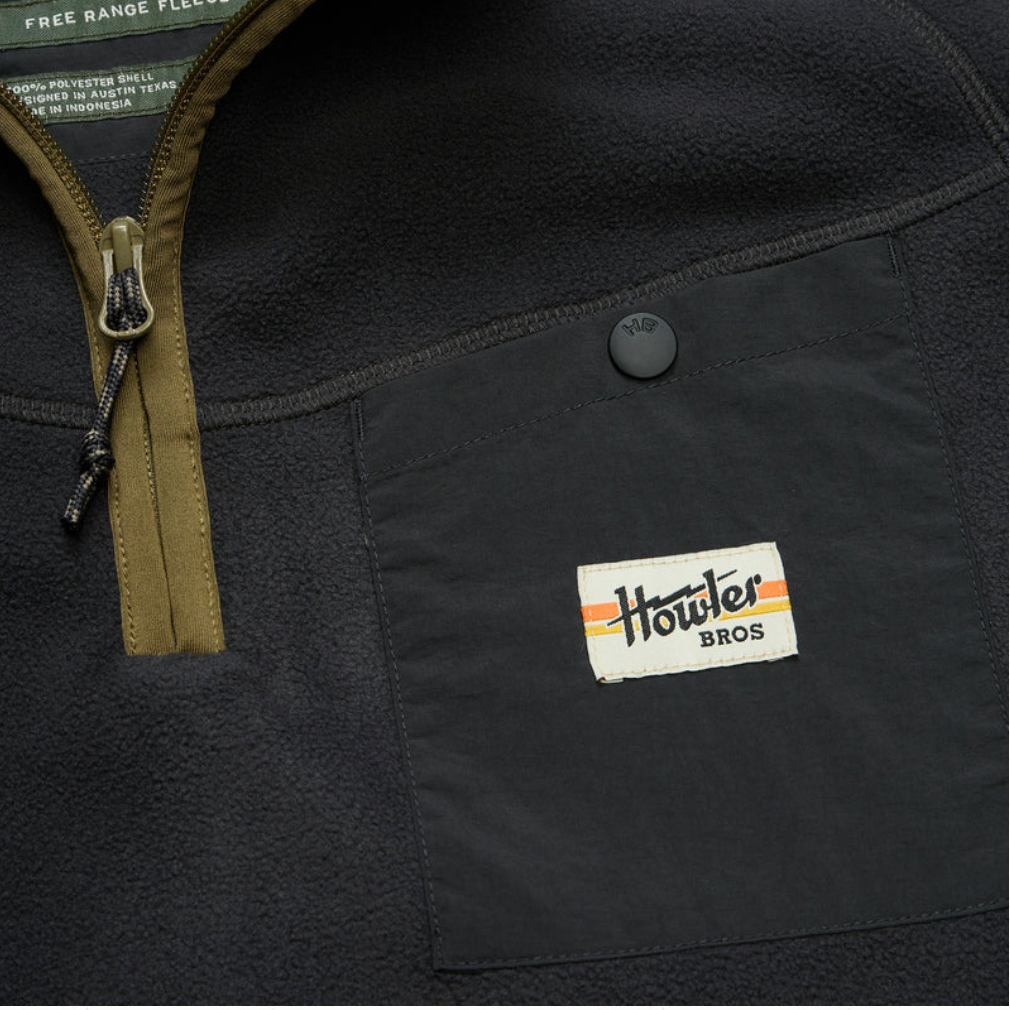 Howler Bros M Free Range Fleece Pullover CARBONITE