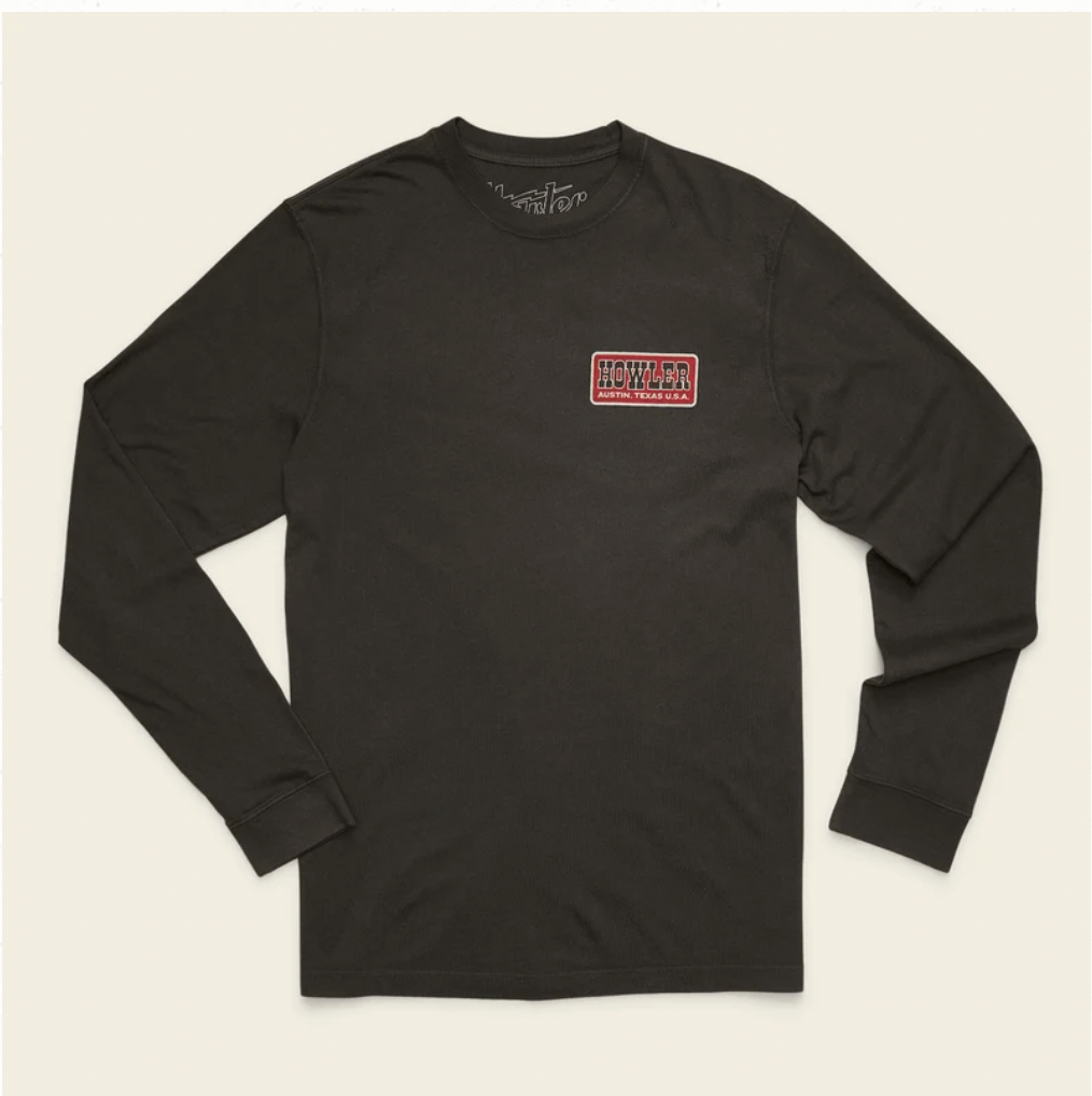 Howler Bros M LS Cotton T-Shirt HOWLER SLAB: ANTIQUE BLACK