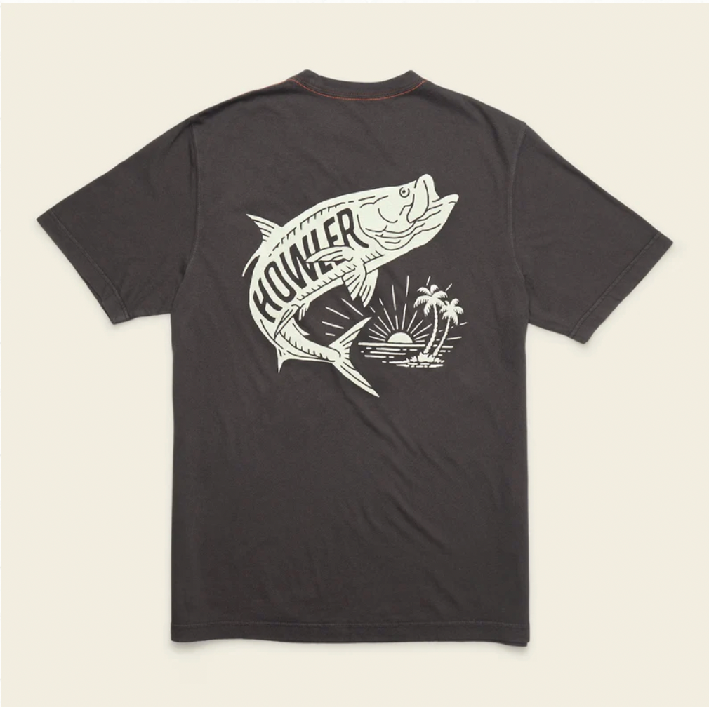 Howler Bros M SS Cotton Pocket T-Shirt DANCIN' KING: ANTIQUE BLACK