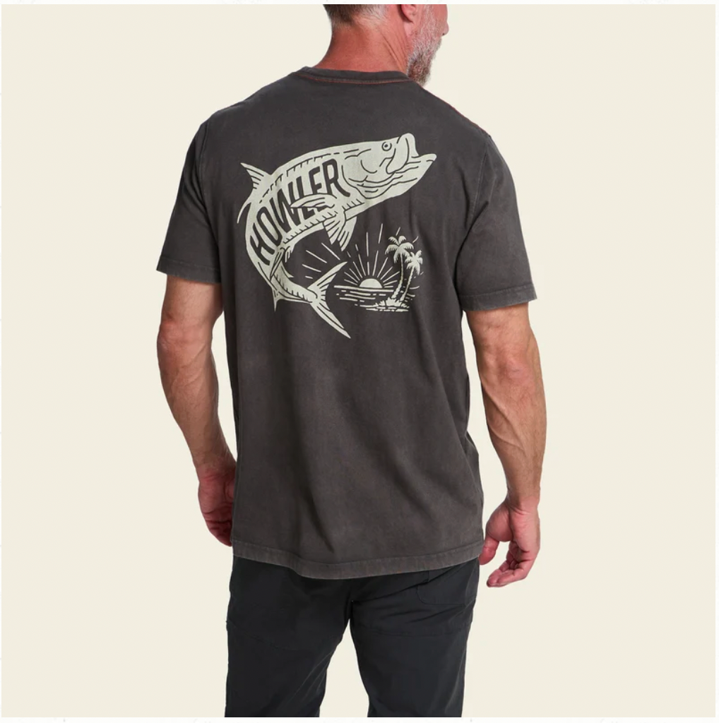 Howler Bros M SS Cotton Pocket T-Shirt DANCIN' KING: ANTIQUE BLACK