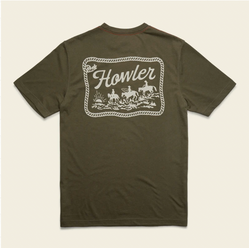 Howler Bros M SS Howler Posse T-Shirt DARK OLIVE