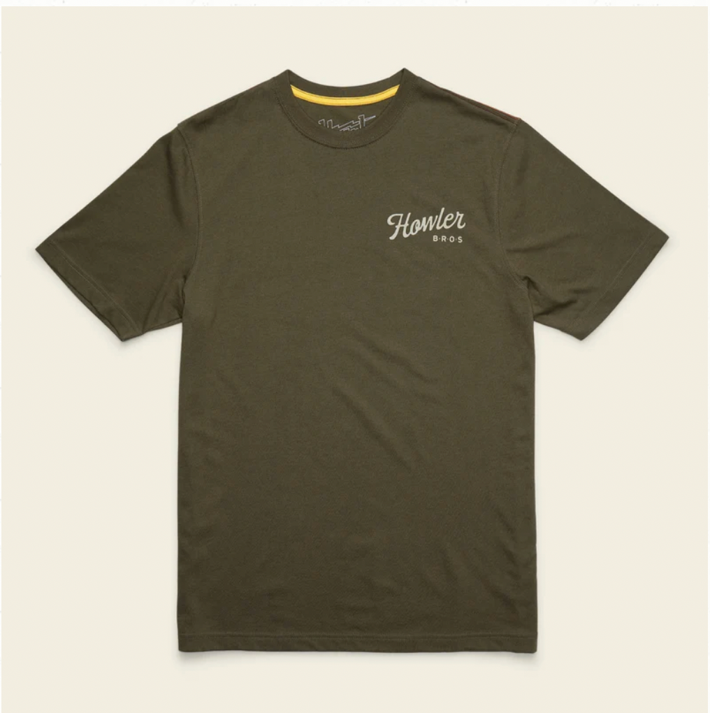 Howler Bros M SS Howler Posse T-Shirt DARK OLIVE