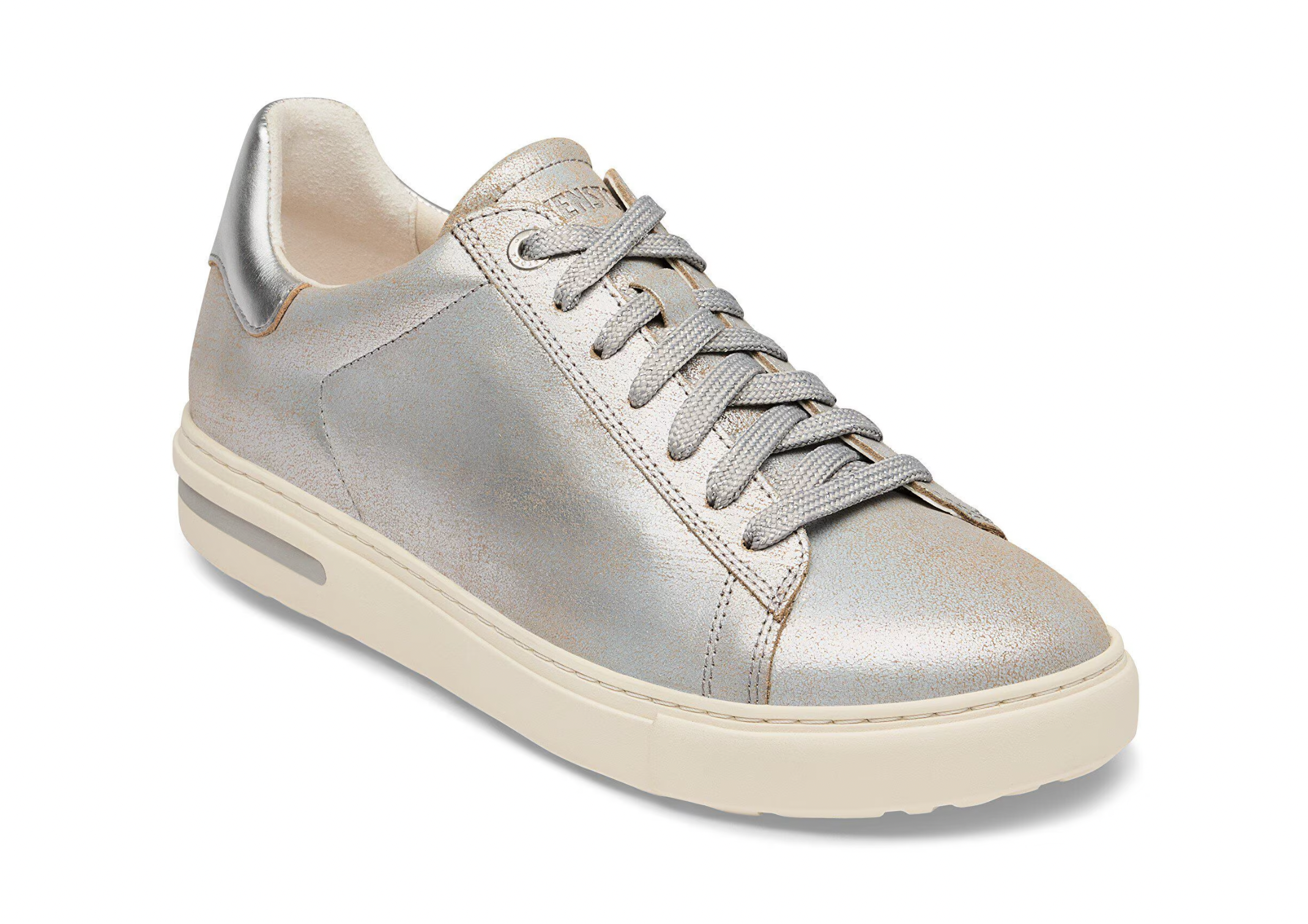 Birkenstock W Bend Low Leather WASHED METALLIC SILVER