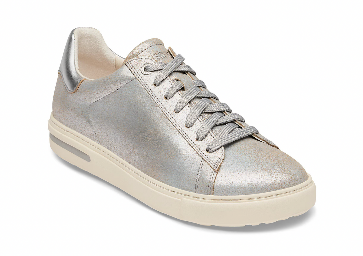 Birkenstock W Bend Low Leather WASHED METALLIC SILVER
