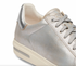 Birkenstock W Bend Low Leather WASHED METALLIC SILVER