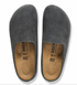 Birkenstock W Amsterdam Wrapped Suede Leather CHARCOAL