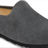 Birkenstock W Amsterdam Wrapped Suede Leather CHARCOAL