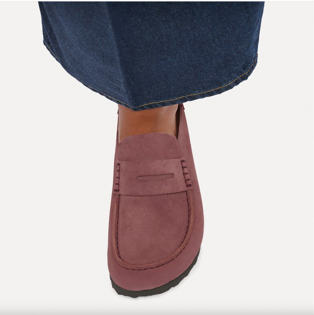 Birkenstock W Naples Wrapped Suede Leather PEPPER