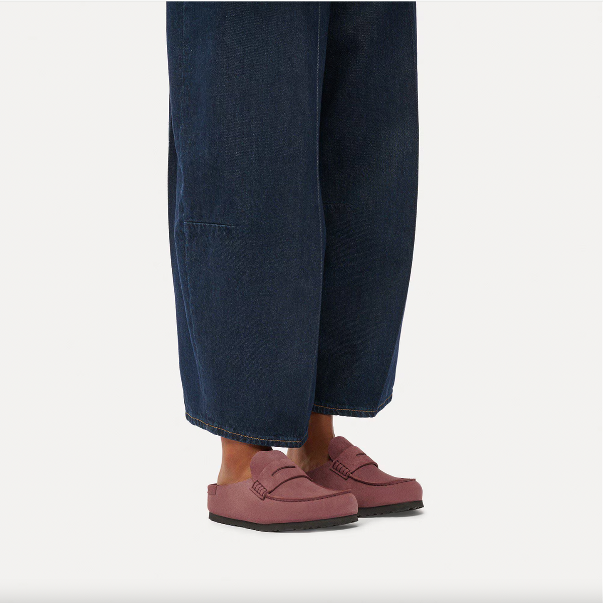 Birkenstock W Naples Wrapped Suede Leather PEPPER