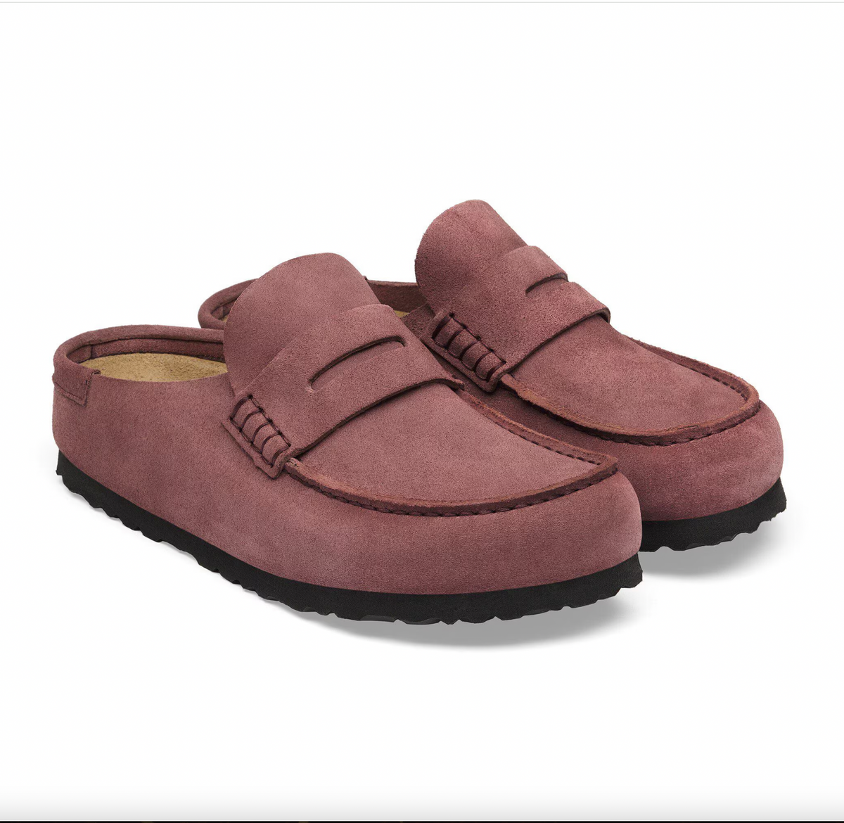 Birkenstock W Naples Wrapped Suede Leather PEPPER