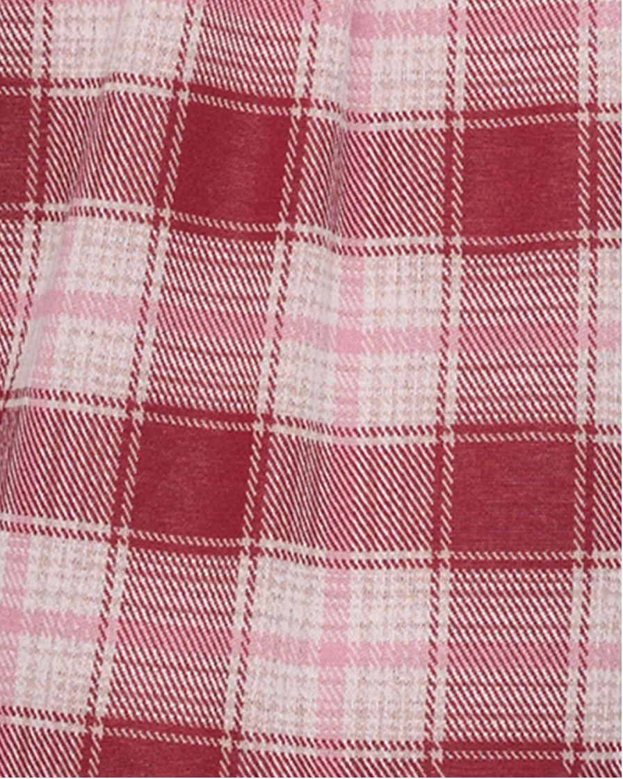 Flag & Anthem W LS Lulu Here Stretch Flannel Shirt BURGUNDY COMBO